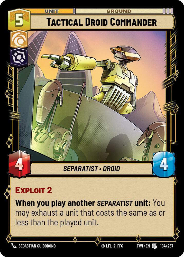 Tactical Droid Commander (TWI) (184/257) / Foil