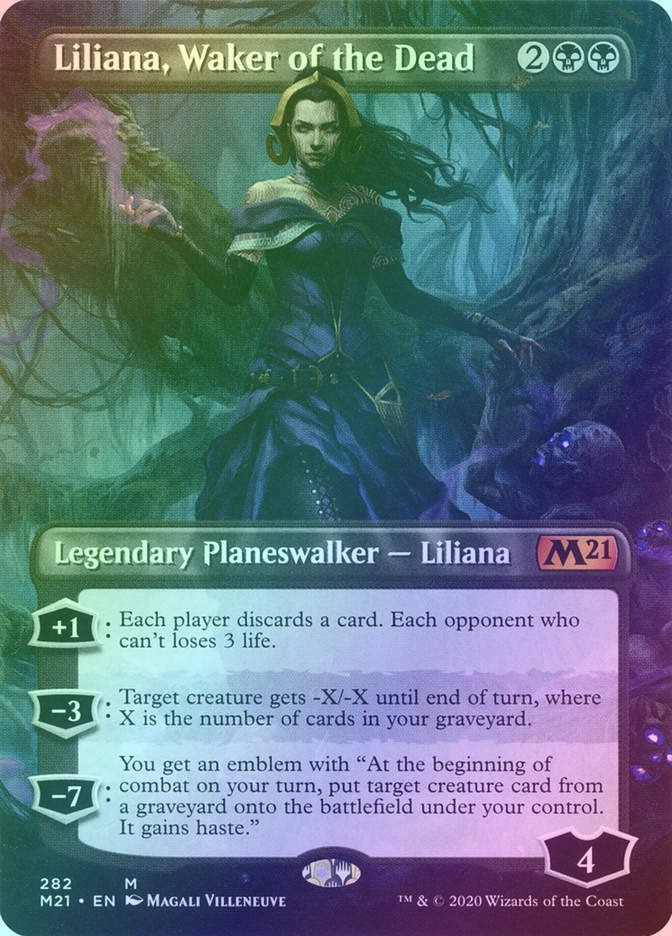 Liliana, Waker of the Dead (M21) (282) / Borderless / Foil
