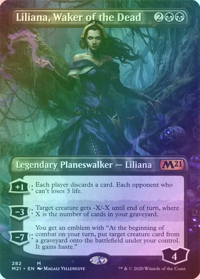 Liliana, Waker of the Dead (M21) (282) / Borderless / Foil