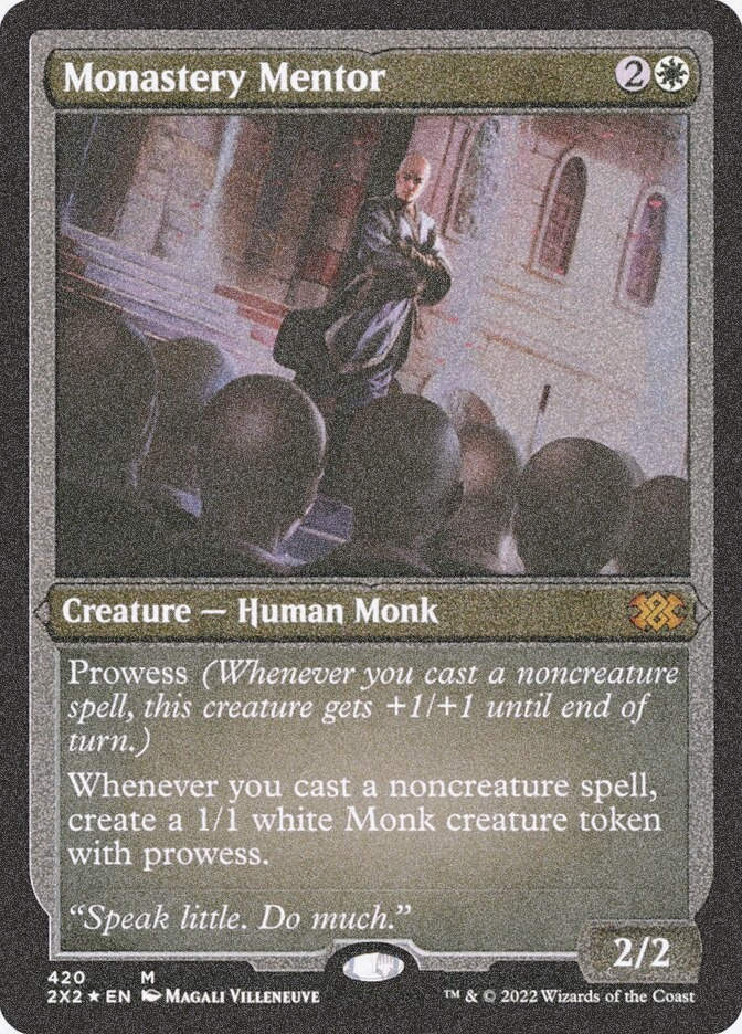 Monastery Mentor (2X2) (420) / Foil Etched