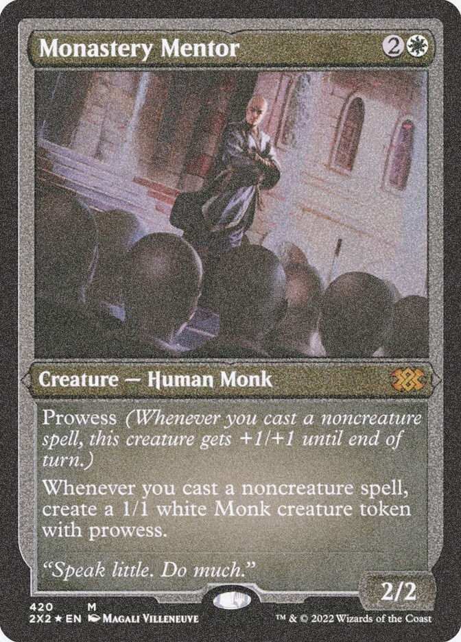 Monastery Mentor (2X2) (420) / Foil Etched