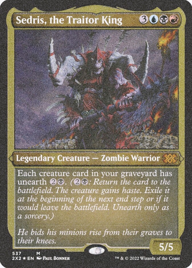 Sedris, the Traitor King (2X2) (537) / Foil Etched