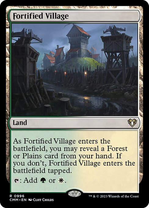 Fortified Village (cmm) (Commander Deck)