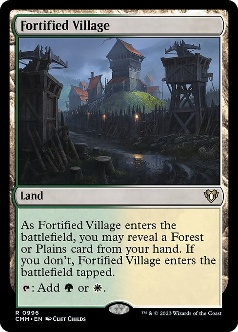 Fortified Village (cmm) (Commander Deck)