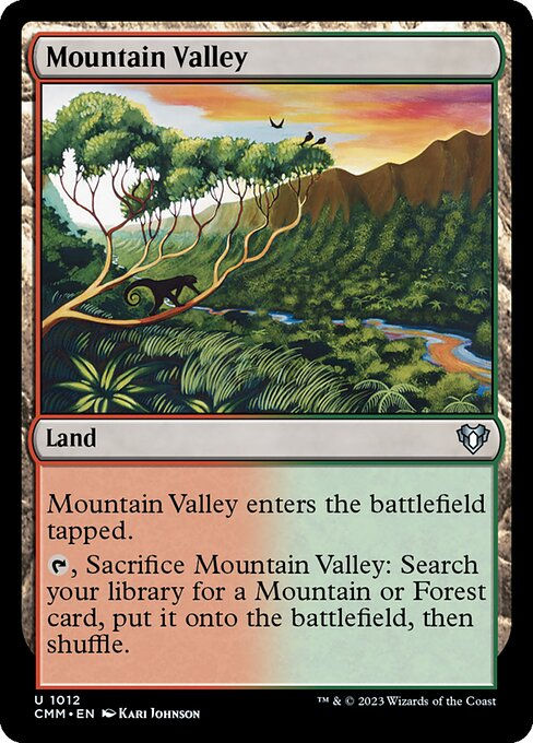 Mountain Valley (cmm) (Commander Deck)