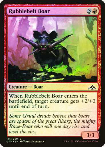 Rubblebelt Boar (GRN) (114) / Foil