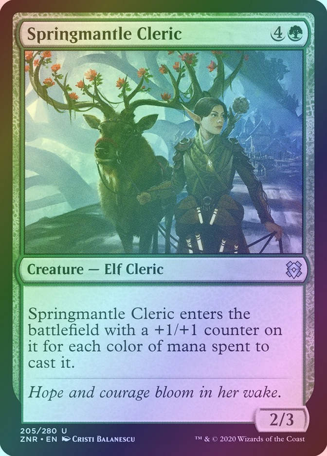 Springmantle Cleric (ZNR) (205) / Foil