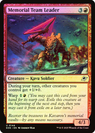 Memorial Team Leader (EOE) (144) / Foil