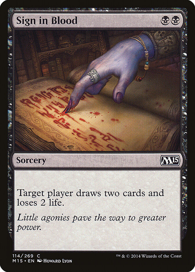 Sign in Blood (M15) (114)