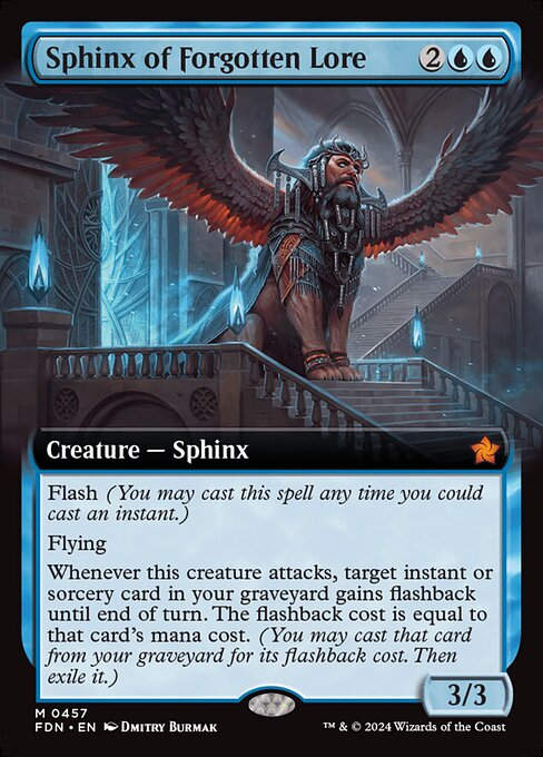 Sphinx of Forgotten Lore (FDN) (457) / Extended Art