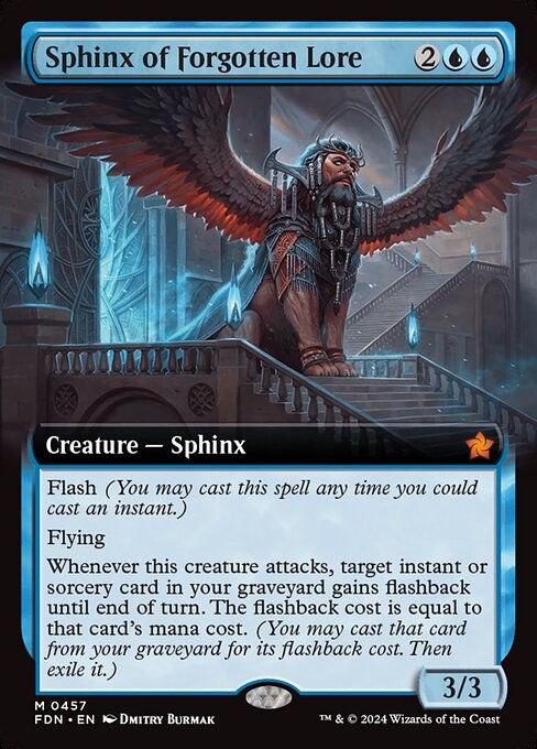Sphinx of Forgotten Lore (FDN) (457) / Extended Art
