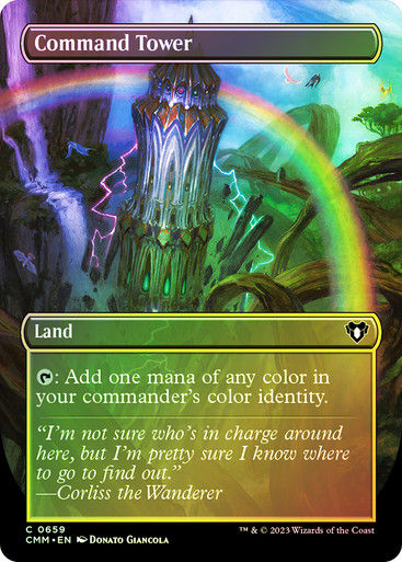 Command Tower (cmm) / Borderless / Foil