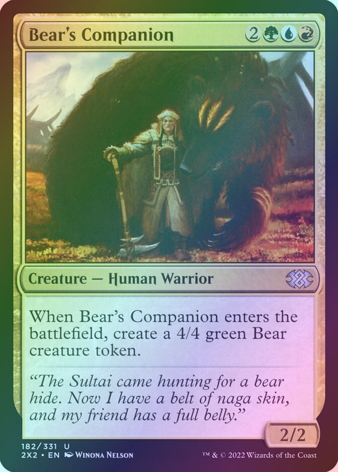 Bear's Companion (2X2) (182) / Foil