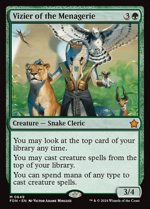 Vizier of the Menagerie (FDN) (649) (Starter)