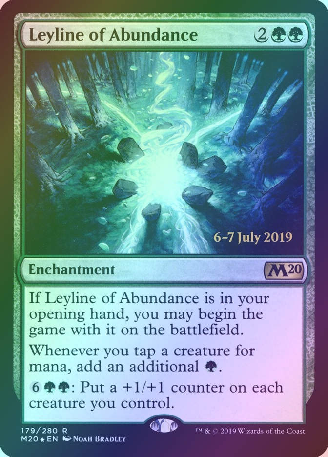 Leyline of Abundance (PM20) (179s) / Foil