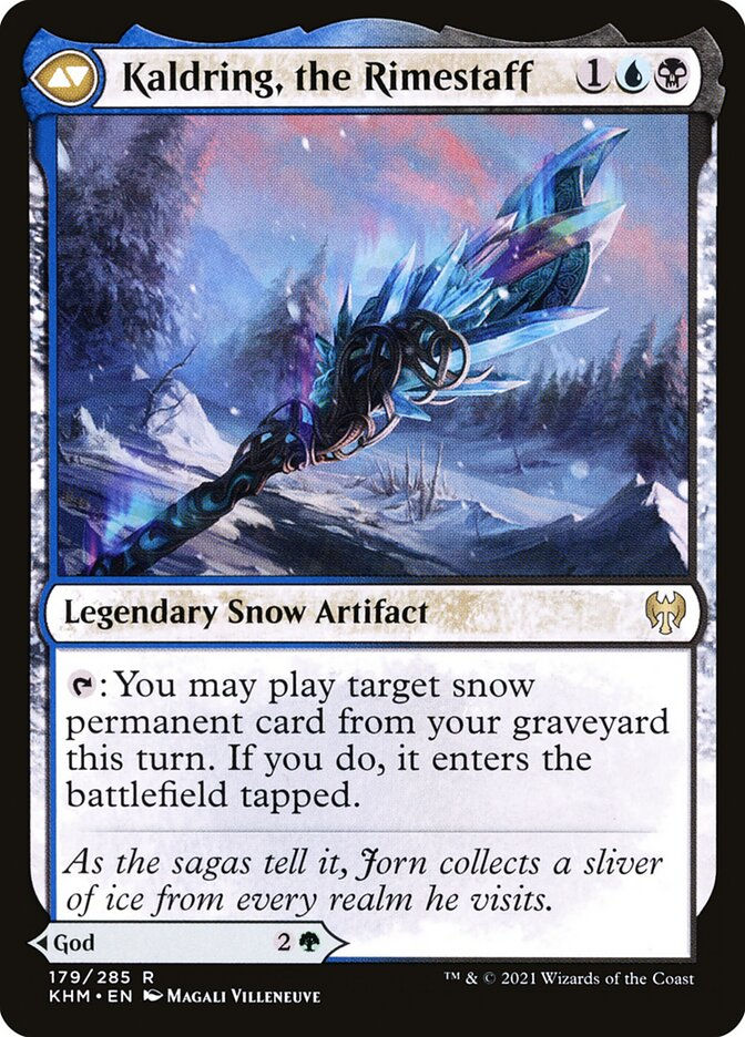 Jorn, God of Winter // Kaldring, the Rimestaff (KHM) (179) — cara 2 de 2