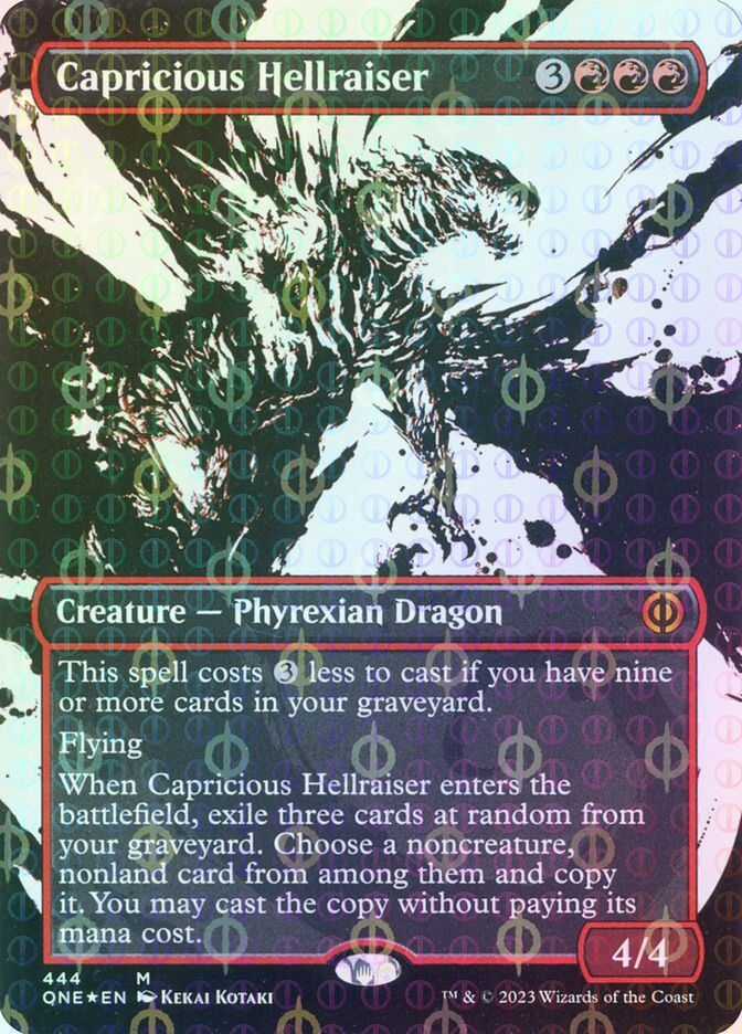 Capricious Hellraiser (ONE) (444) / Borderless / Showcase / Compleat Foil