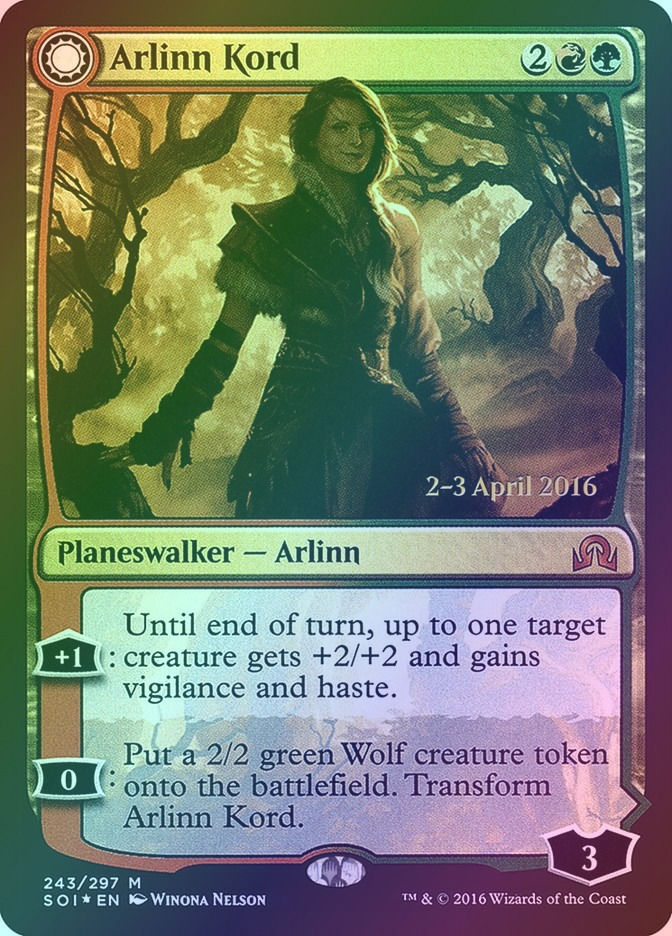 Arlinn Kord // Arlinn, Embraced by the Moon (PSOI) (243s) / Foil — cara 1 de 2
