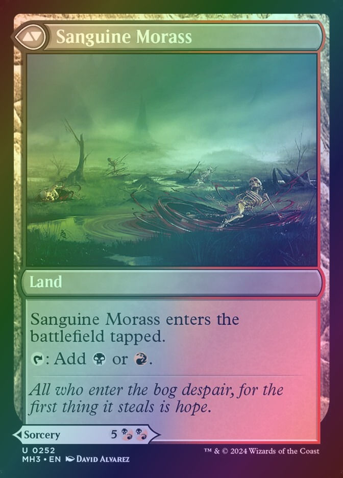 Bloodsoaked Insight // Sanguine Morass (MH3) (252) / Foil — cara 2 de 2