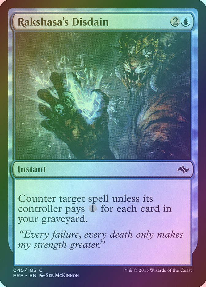 Rakshasa's Disdain (FRF) (45) / Foil