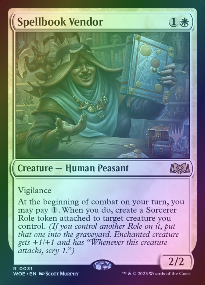 Spellbook Vendor (PWOE) (31p) / Foil