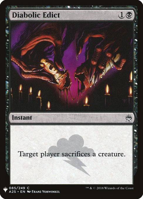 Diabolic Edict (PLST) (A25-85)