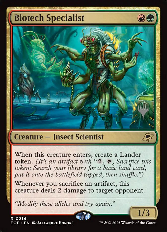 Biotech Specialist (PEOE) (214p)