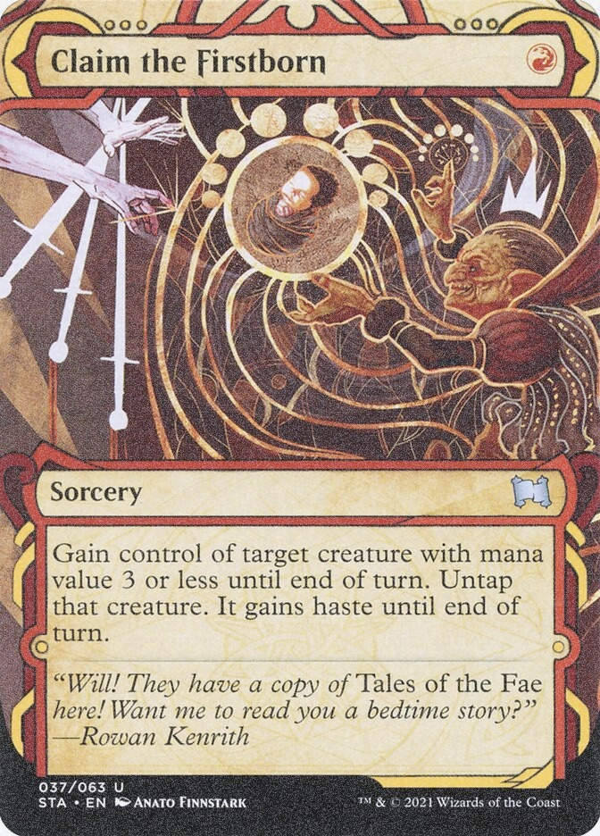 Claim the Firstborn (STA) (37) / Borderless / Showcase / Foil Etched