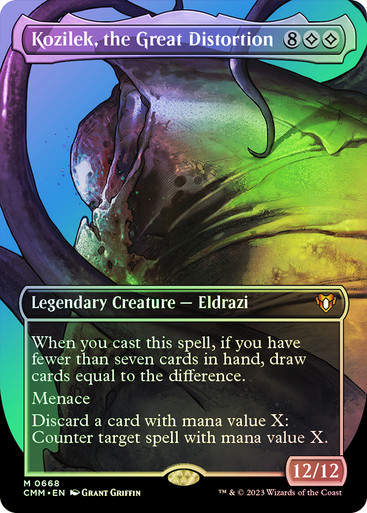 Kozilek, the Great Distortion (cmm) / Borderless / Foil
