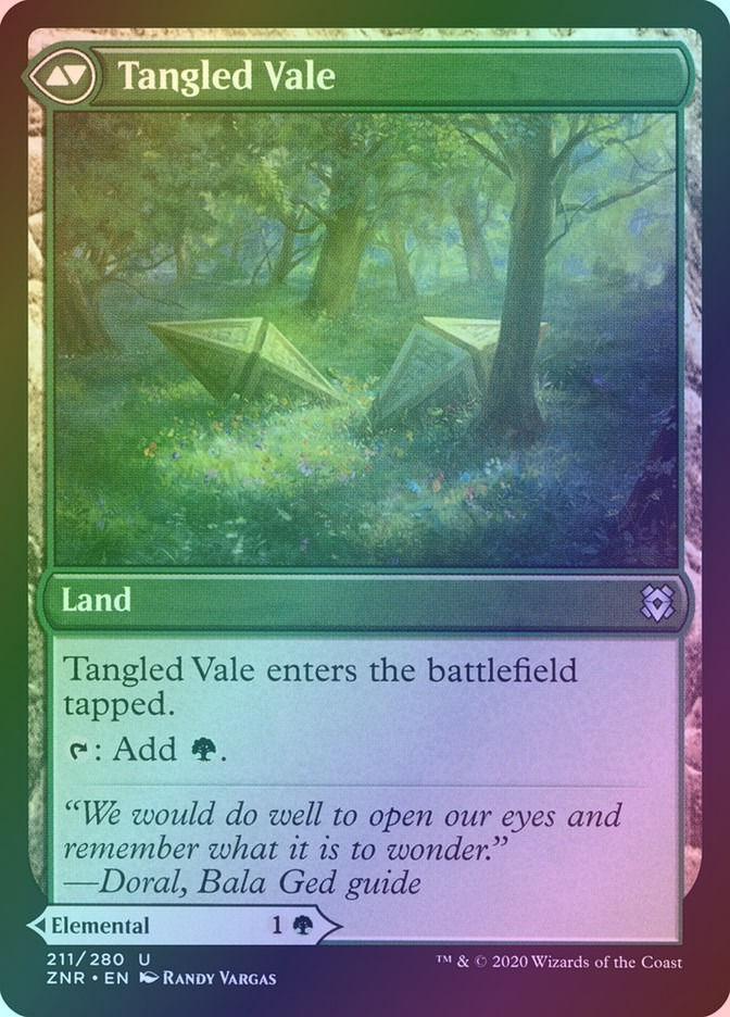 Tangled Florahedron // Tangled Vale (ZNR) (211) / Foil — cara 2 de 2
