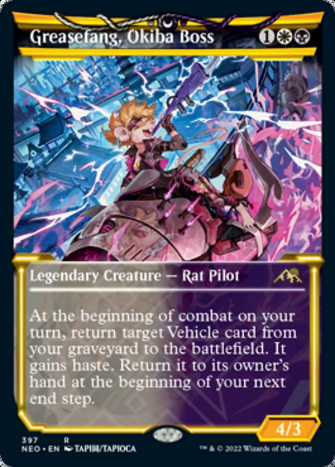 Greasefang, Okiba Boss (NEO) / Showcase