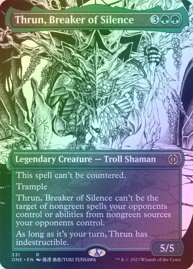Thrun, Breaker of Silence (ONE) (331) / Borderless / Showcase / Foil