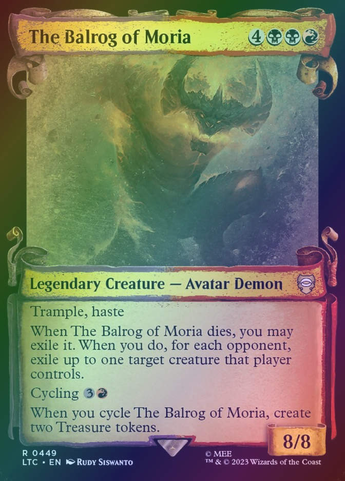 The Balrog of Moria (LTC) (449) / Showcase / Foil
