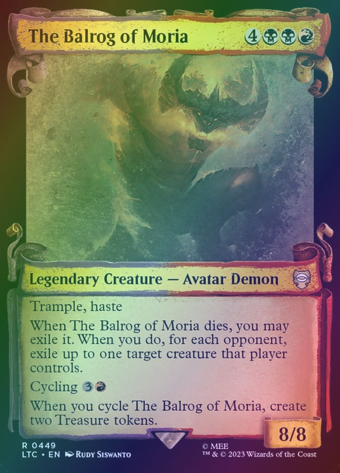 The Balrog of Moria (LTC) (449) / Showcase / Foil