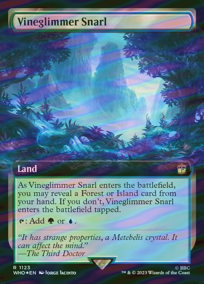 Vineglimmer Snarl (WHO) (1123) / Extended Art / Surge Foil