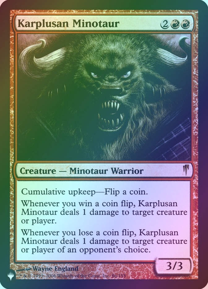 Karplusan Minotaur (PLST) (CSP-86) / Foil