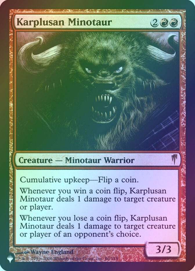 Karplusan Minotaur (PLST) (CSP-86) / Foil