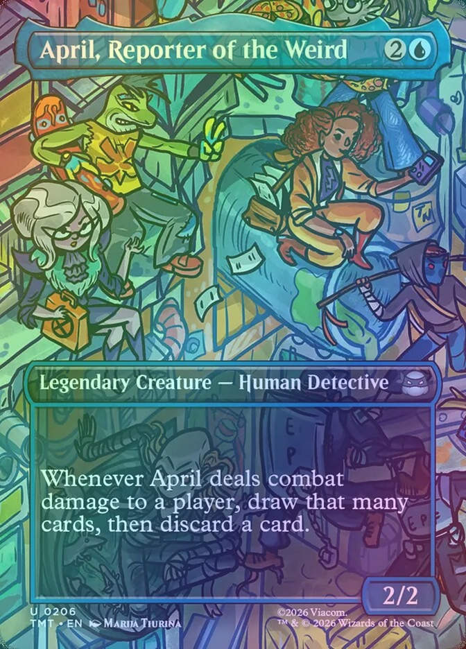 April, Reporter of the Weird (TMT) (206) / Borderless / Foil