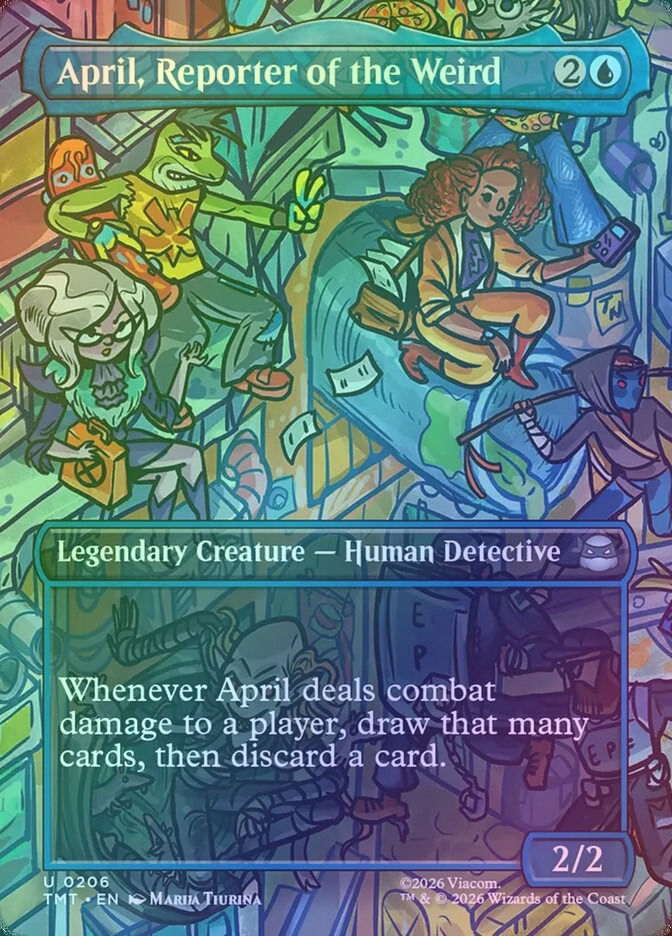 April, Reporter of the Weird (TMT) (206) / Borderless / Foil