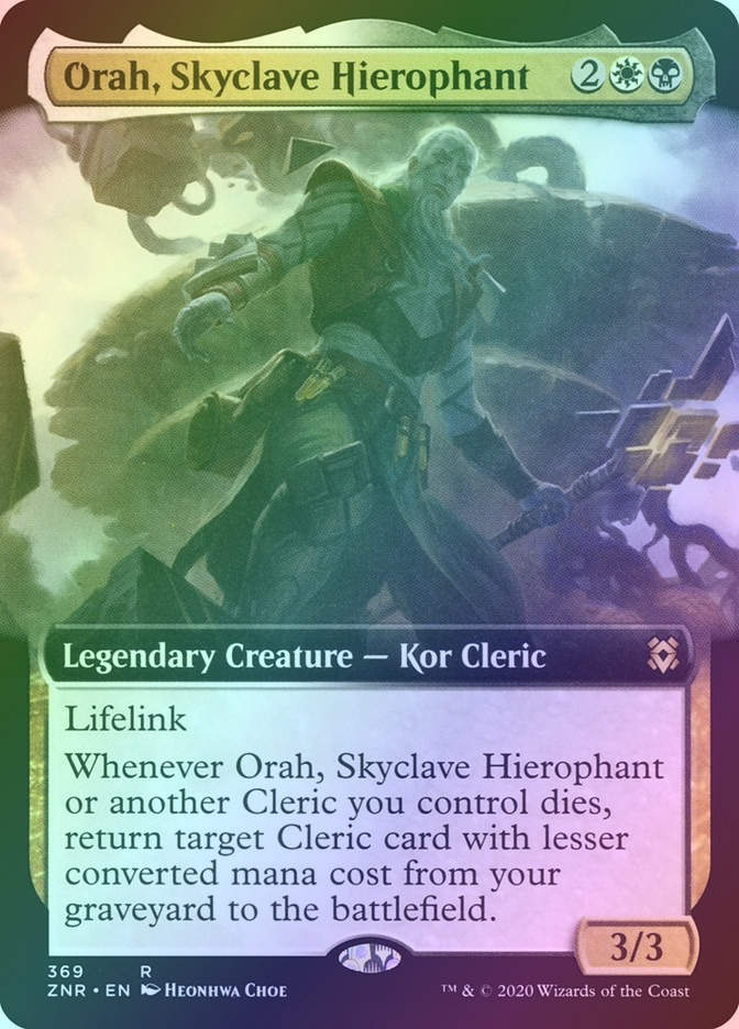 Orah, Skyclave Hierophant (ZNR) (369) / Extended Art / Foil