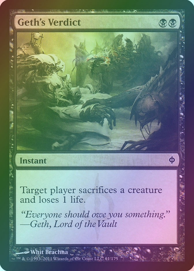 Geth's Verdict (NPH) (61) / Foil