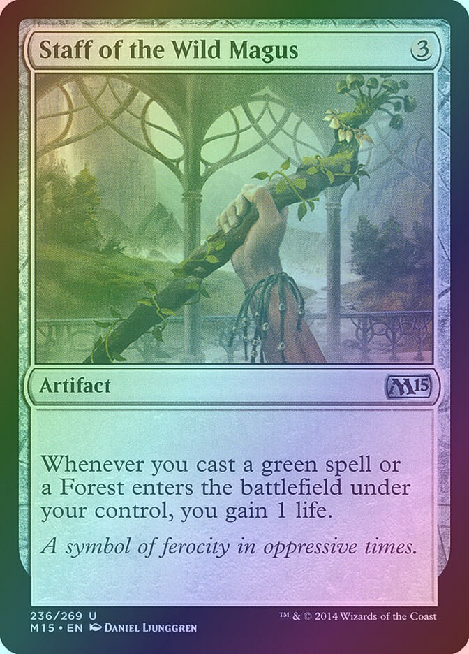 Staff of the Wild Magus (M15) (236) / Foil