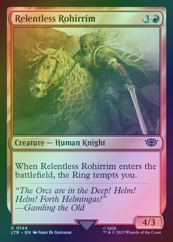 Relentless Rohirrim (LTR) (144) / Foil