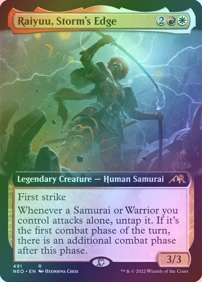 Raiyuu, Storm's Edge (NEO) (491) / Extended Art / Foil