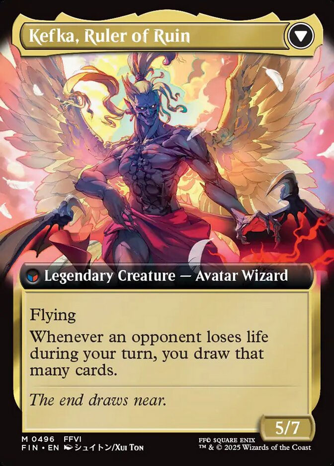 Kefka, Court Mage // Kefka, Ruler of Ruin (FIN) (496) / Extended Art — cara 2 de 2