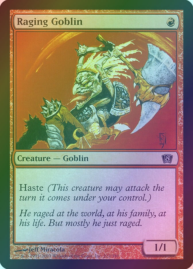 Raging Goblin (8ED) (212★) / Foil