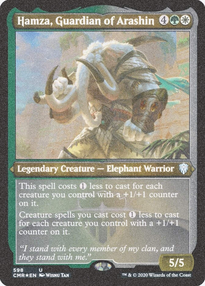 Hamza, Guardian of Arashin (CMR) (598) / Foil Etched
