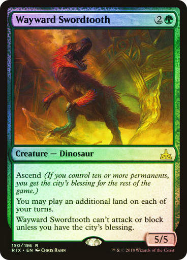 Wayward Swordtooth (RIX) (150) / Foil