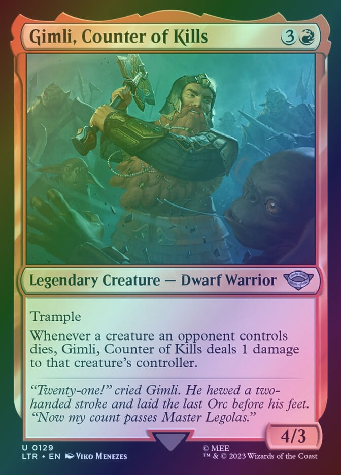 Gimli, Counter of Kills (LTR) (129) / Foil