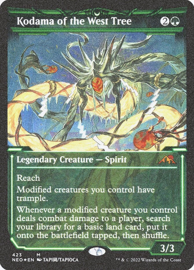Kodama of the West Tree (NEO) (423) / Showcase / Foil Etched
